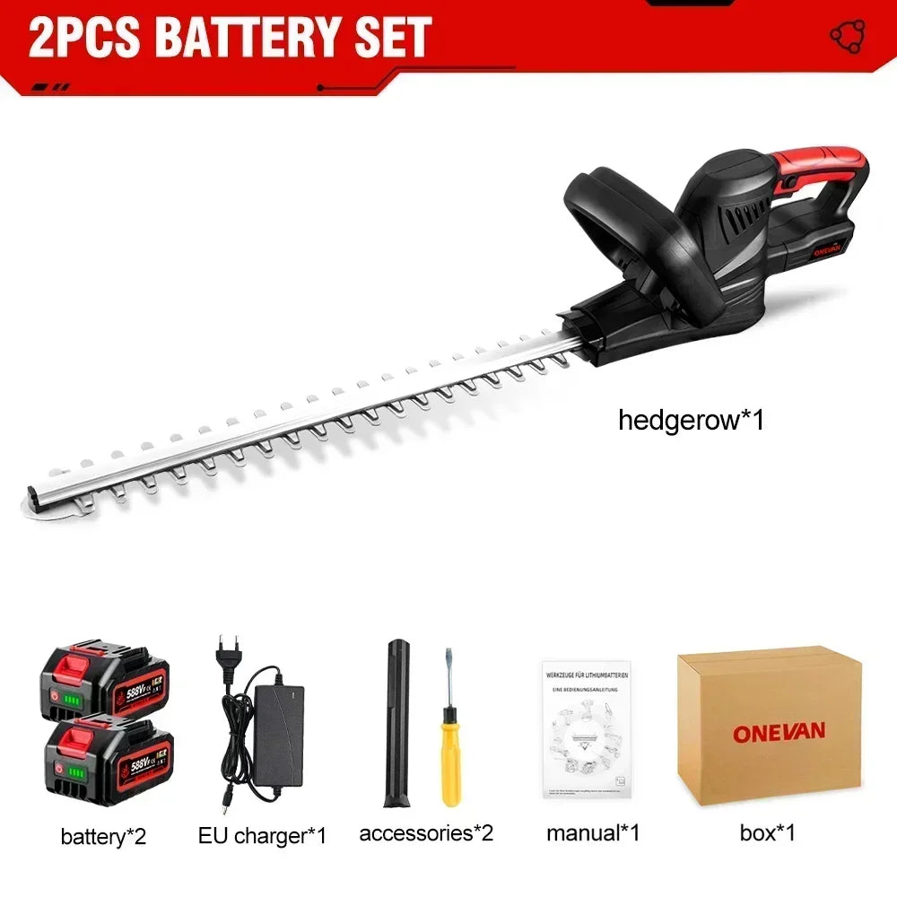 Tagliasiepi Elettrico a Batteria 20V Motore Senza Spazzole 2000W Potasiepi