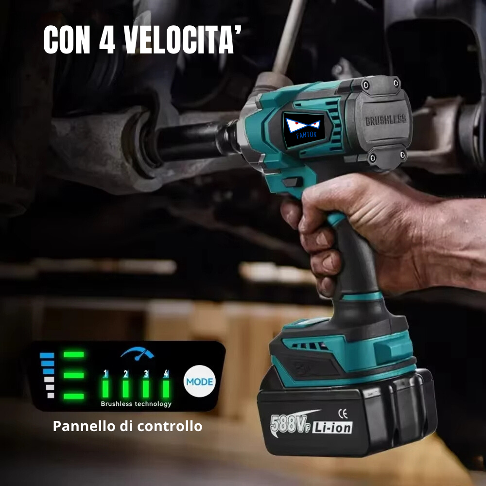 Avvitatore a Massa Battente a Batteria 20V Brushless 500Nm