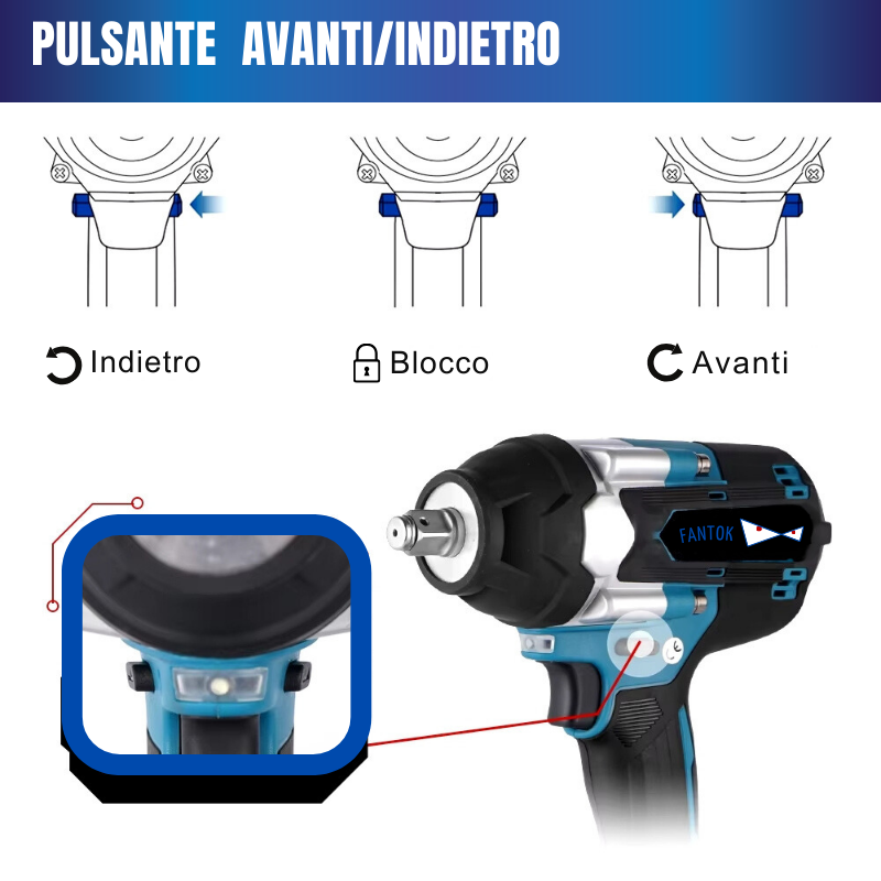 Avvitatore a Massa Battente a Batteria 20V Brushless 700Nm