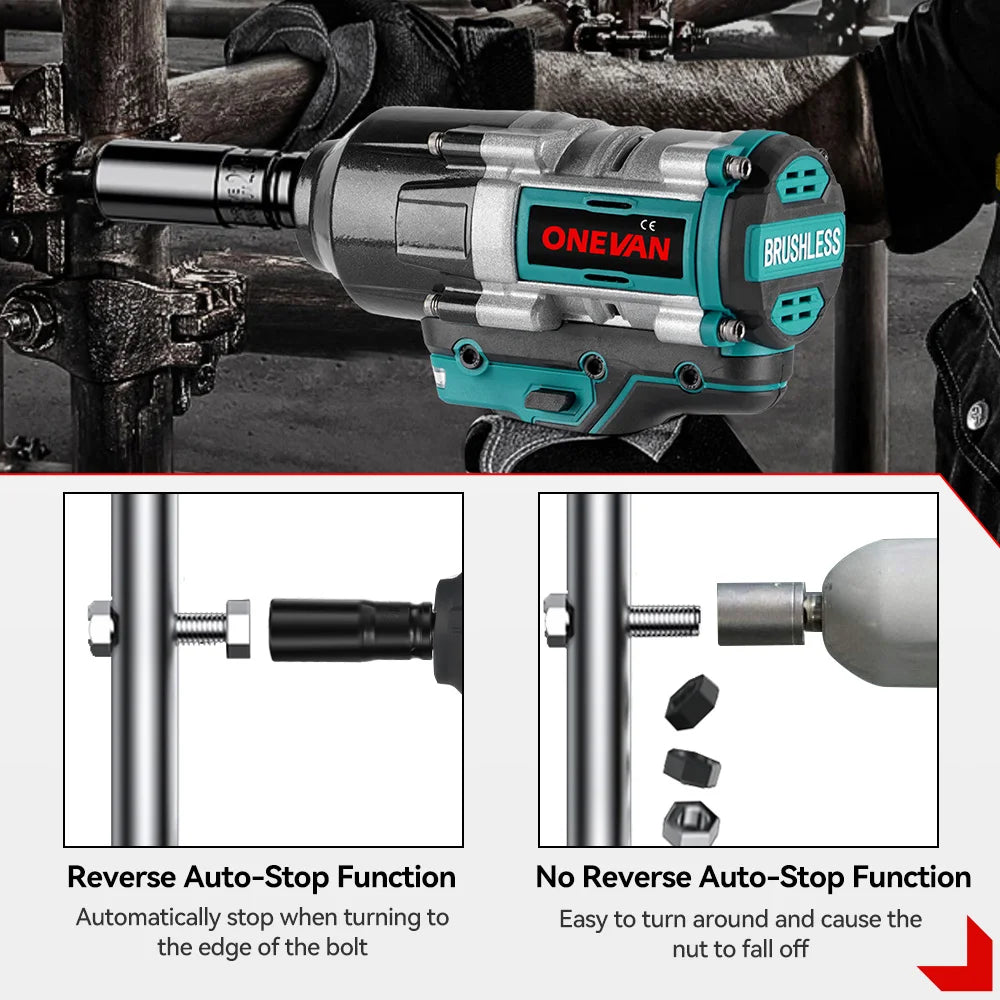 3100Nm Avvitatore a Impulsi Elettrico Senza Spazzole per Batterie Makita 18V