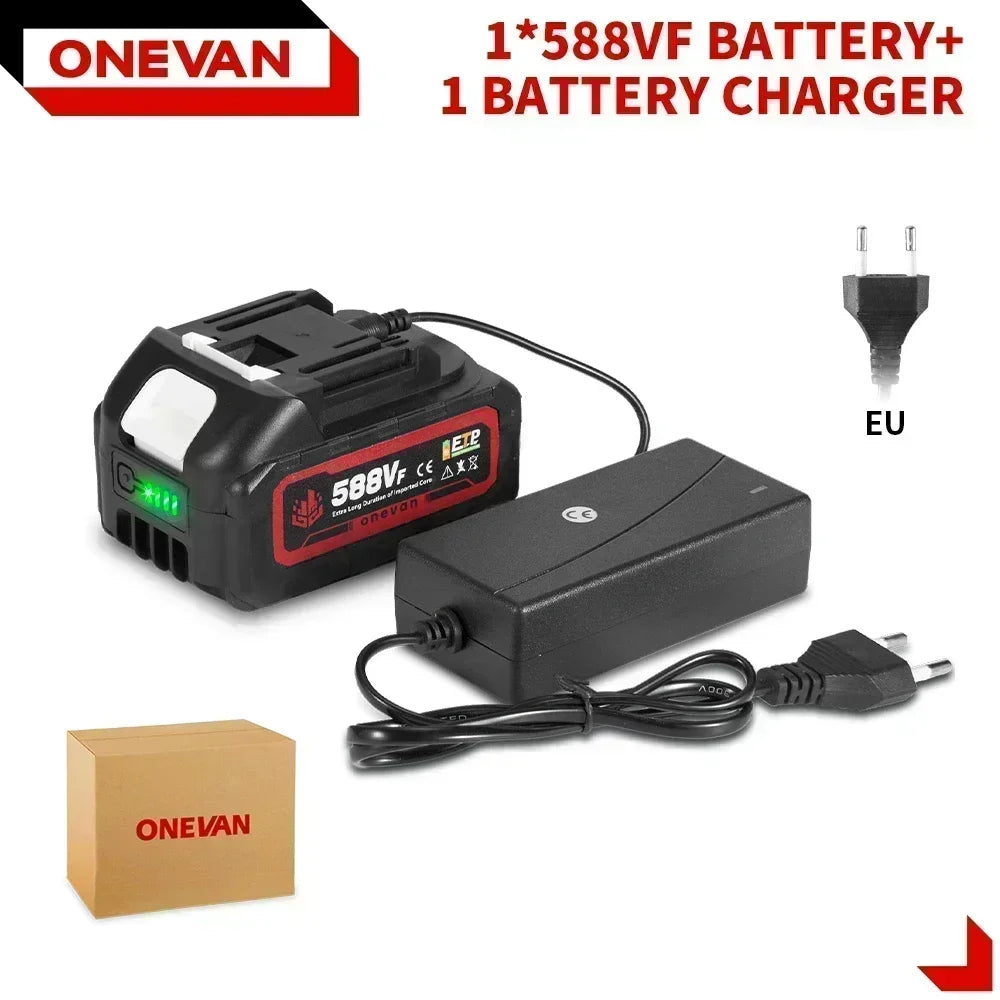 Batteria Ricaricabile 20V 4Ah 6Ah Ioni di Litio per Makita Onevan Chain Saw Gisam Makota