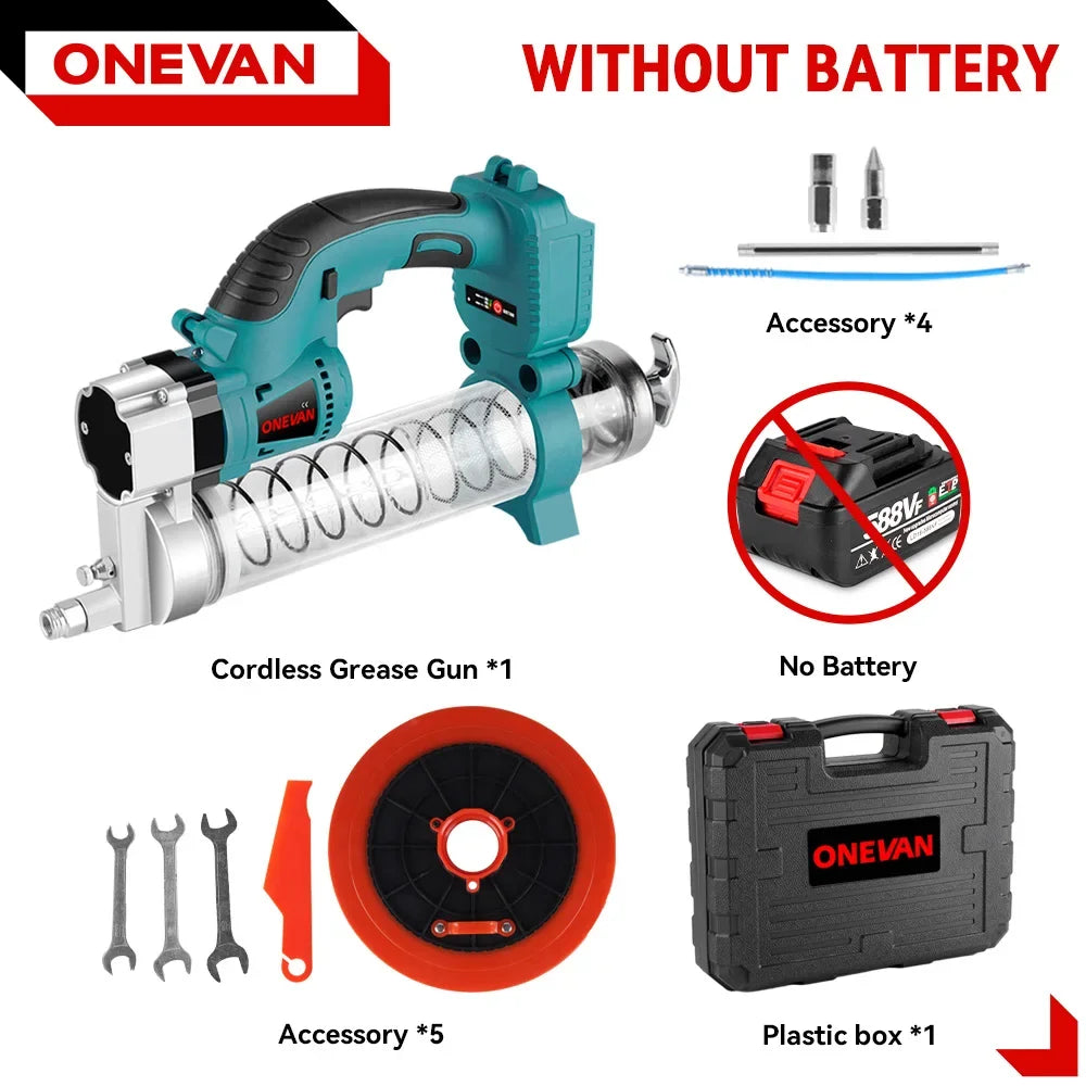 Pistola per Grasso a Batteria 20V Ingrassatrice Elettrica per Makita 18V