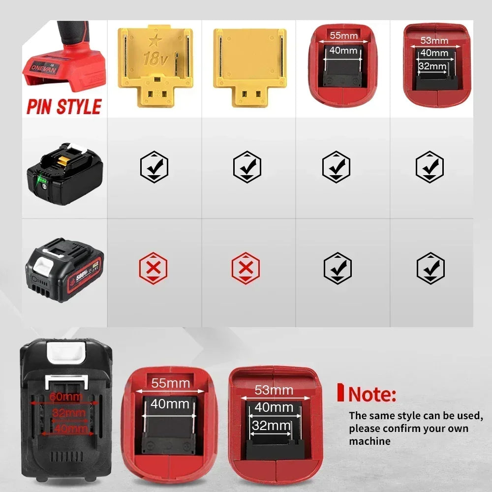 Batteria Ricaricabile 20V 4Ah 6Ah Ioni di Litio per Makita Onevan Chain Saw Gisam Makota