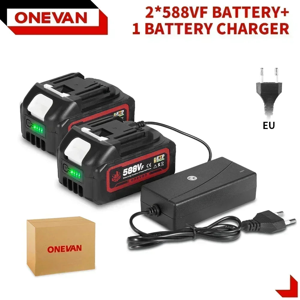 Batteria Ricaricabile 20V 4Ah 6Ah Ioni di Litio per Makita Onevan Chain Saw Gisam Makota