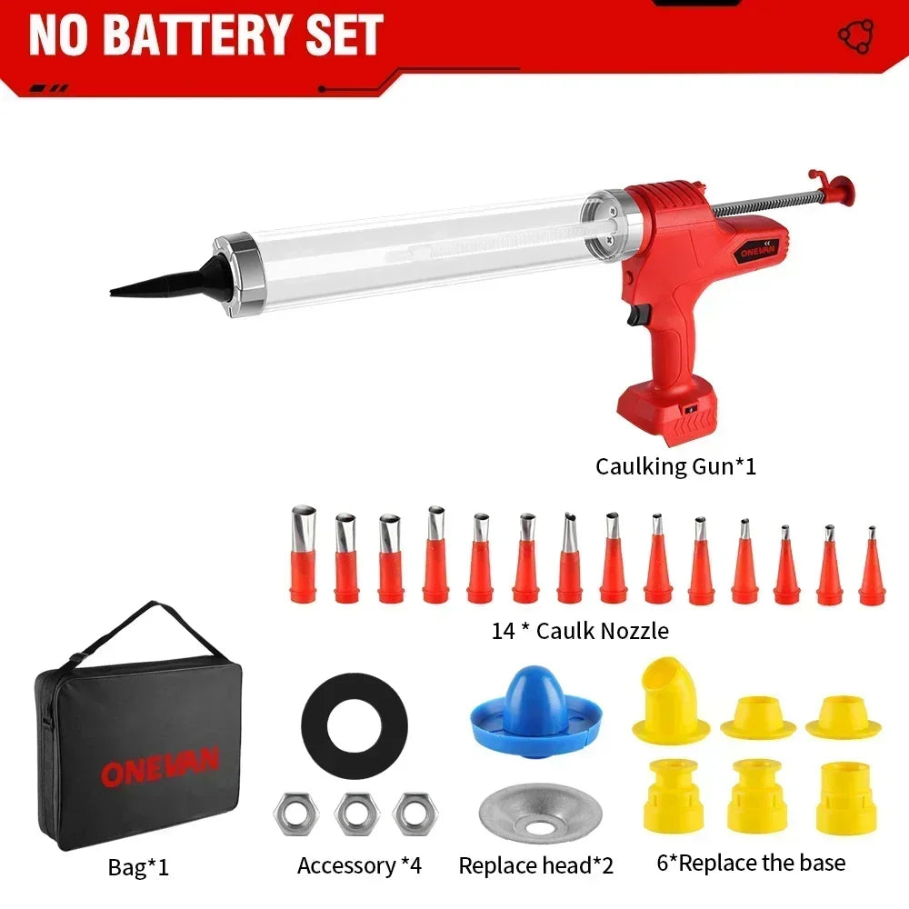 Pistola per Silicone Elettrica a Batteria per Makita 18V Colla Cemento NO BATTERIA