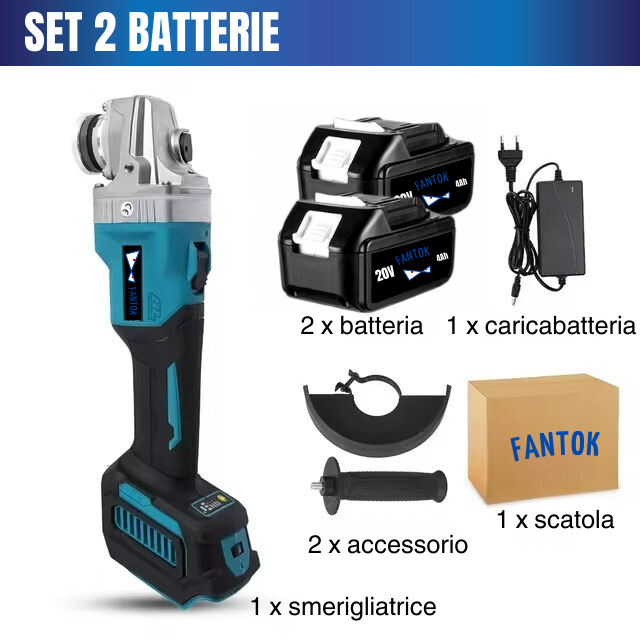 Smerigliatrice Angolare a Batteria 20V 125mm Brushless