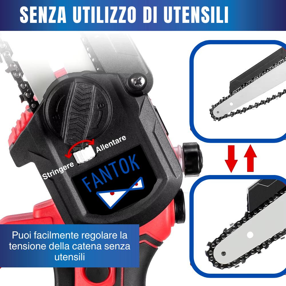 Sega Elettrica a Batteria 20V Brushless 8 Pollici con Oliatore