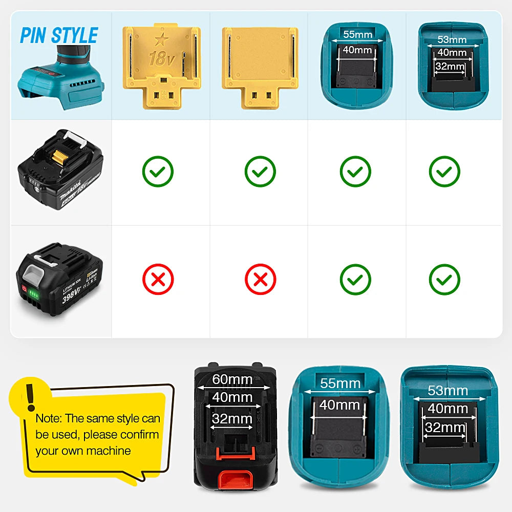 Batteria Ricaricabile 18V Compatibile Makita, Chain Saw, Gisam, Onevan, Makota