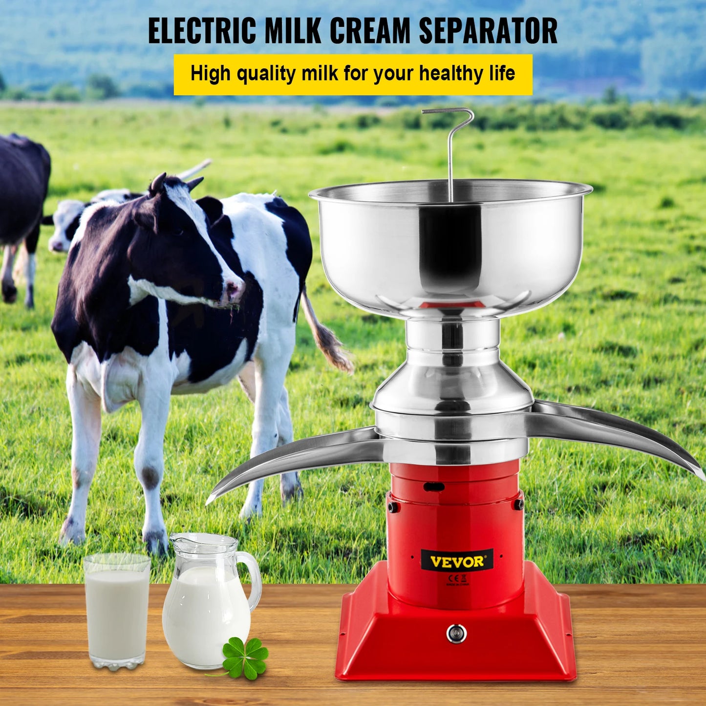 Separatore Centrifugo Scrematrice Latte 50 lt/h Crema di Latte in Acciaio Inox