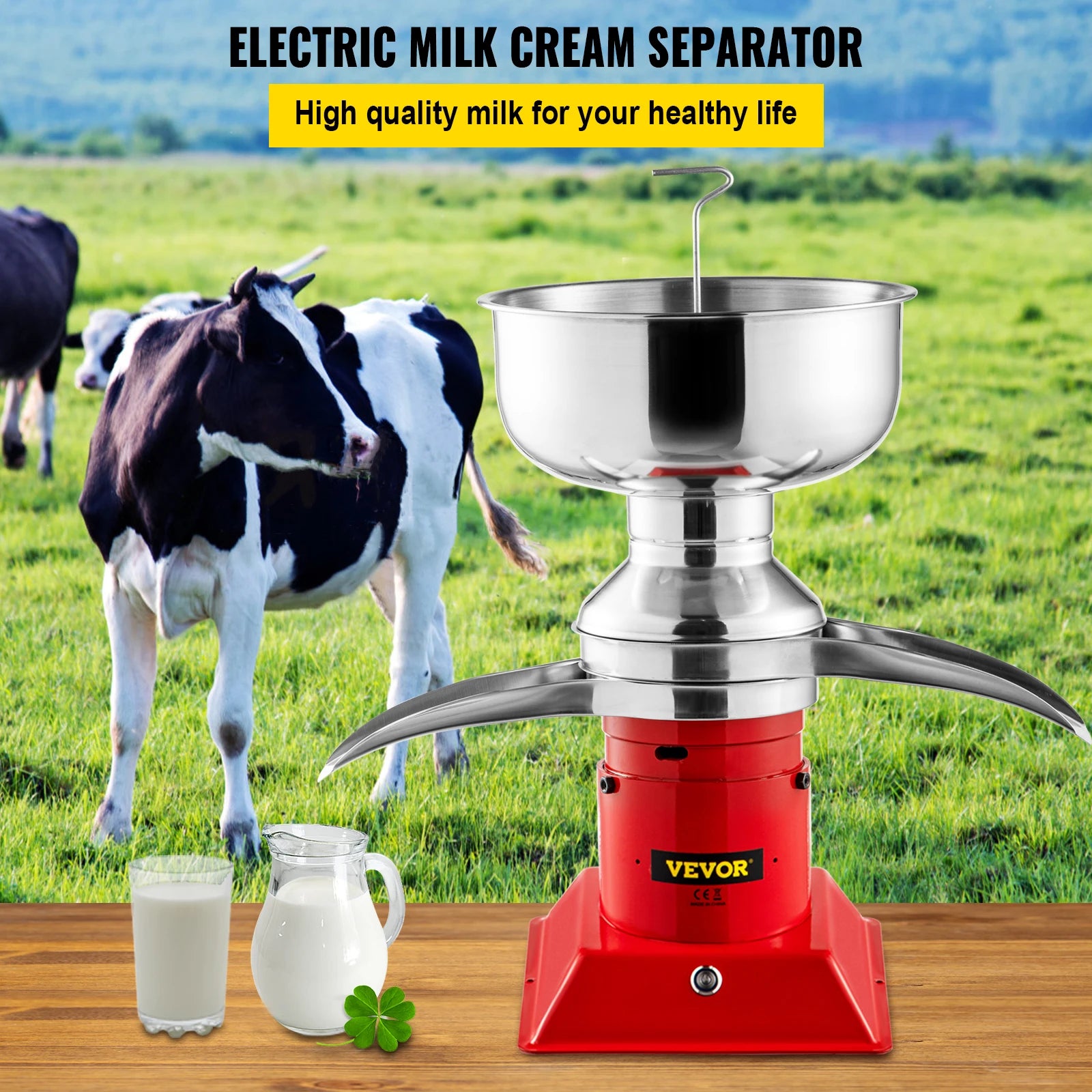 Separatore Centrifugo Scrematrice Latte 50 lt/h Crema di Latte in Acciaio Inox