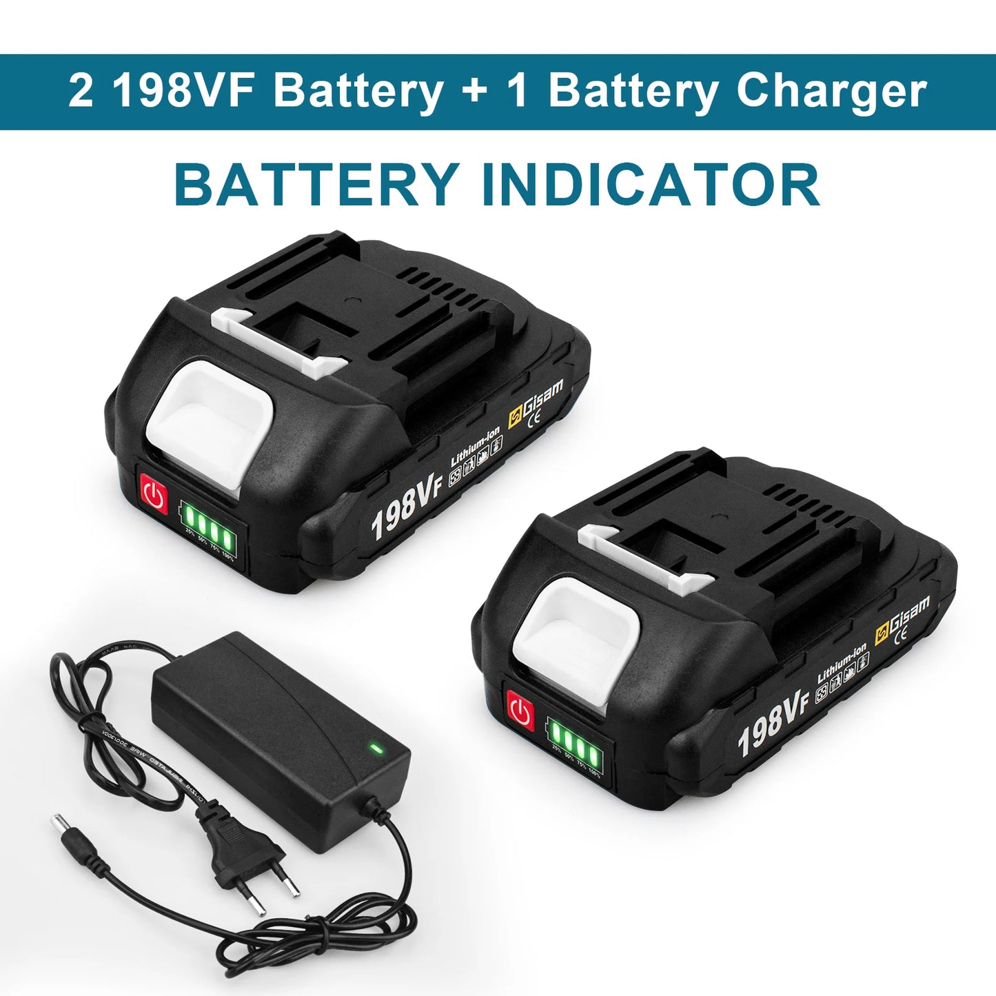 Batteria Ricaricabile 18V Compatibile Makita, Chain Saw, Gisam, Onevan, Makota