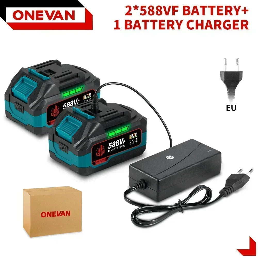 Batteria Ricaricabile 20V 4Ah 6Ah Ioni di Litio per Makita Onevan Chain Saw Gisam Makota