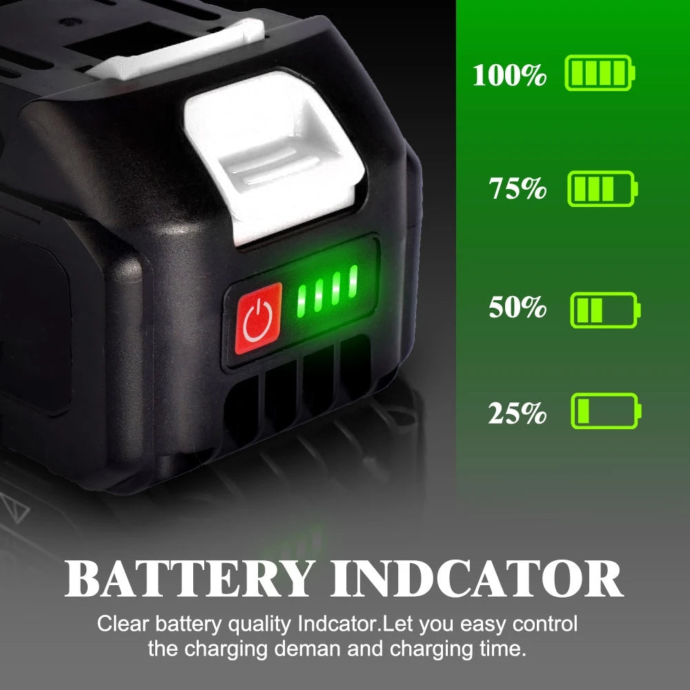 Batteria Ricaricabile 18V Compatibile Makita, Chain Saw, Gisam, Onevan, Makota